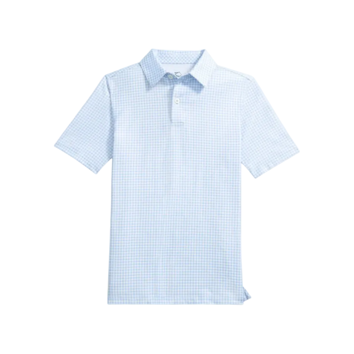 Boys Driver Gingham Printed Performance Polo