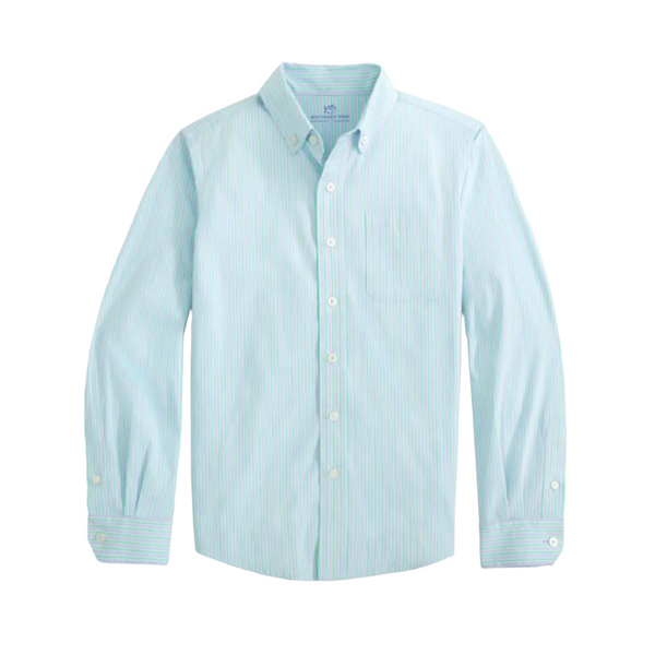 Amelia Island Stripe Charleston Sports Shirt - Ocean Channel