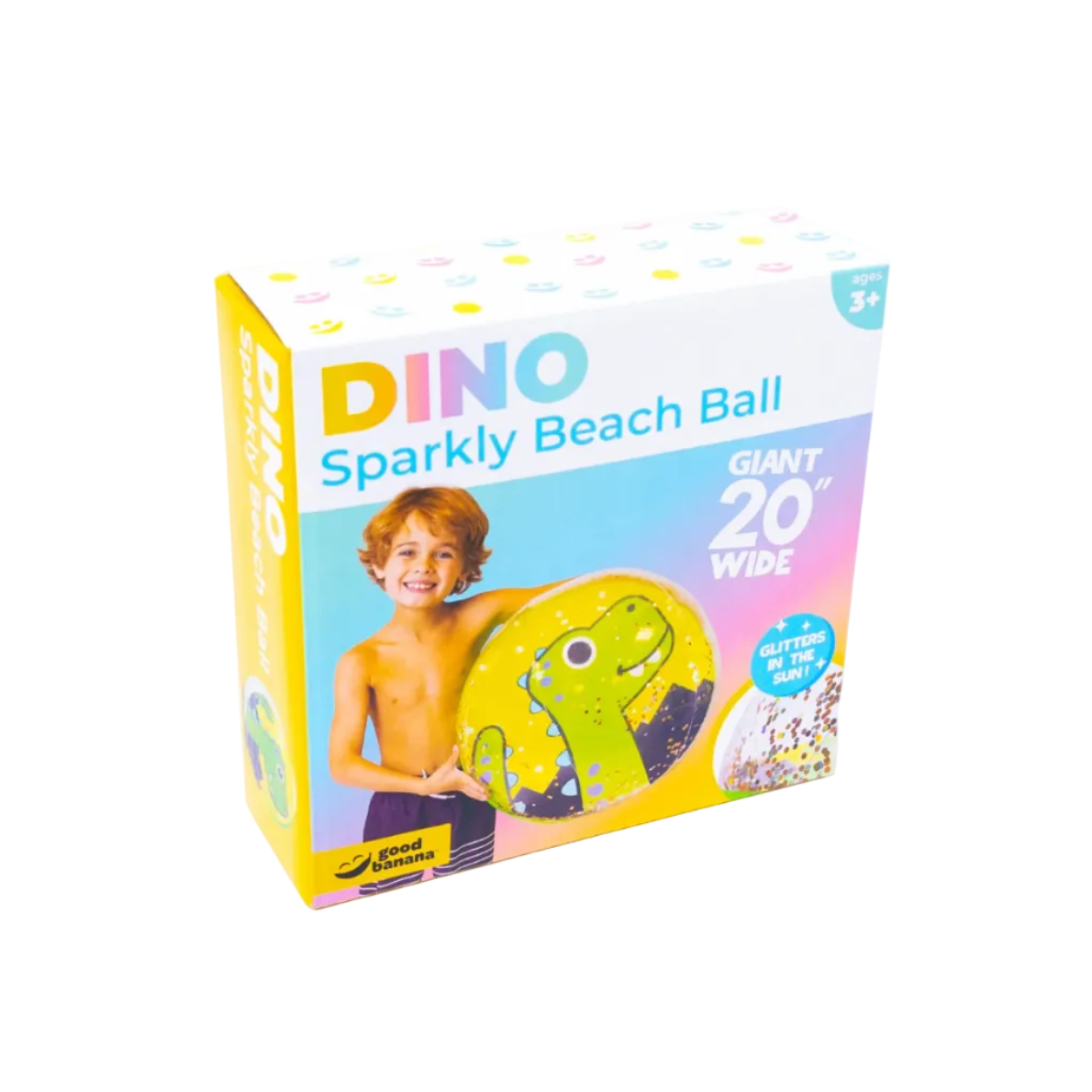 Dino Sparkly Beach Ball