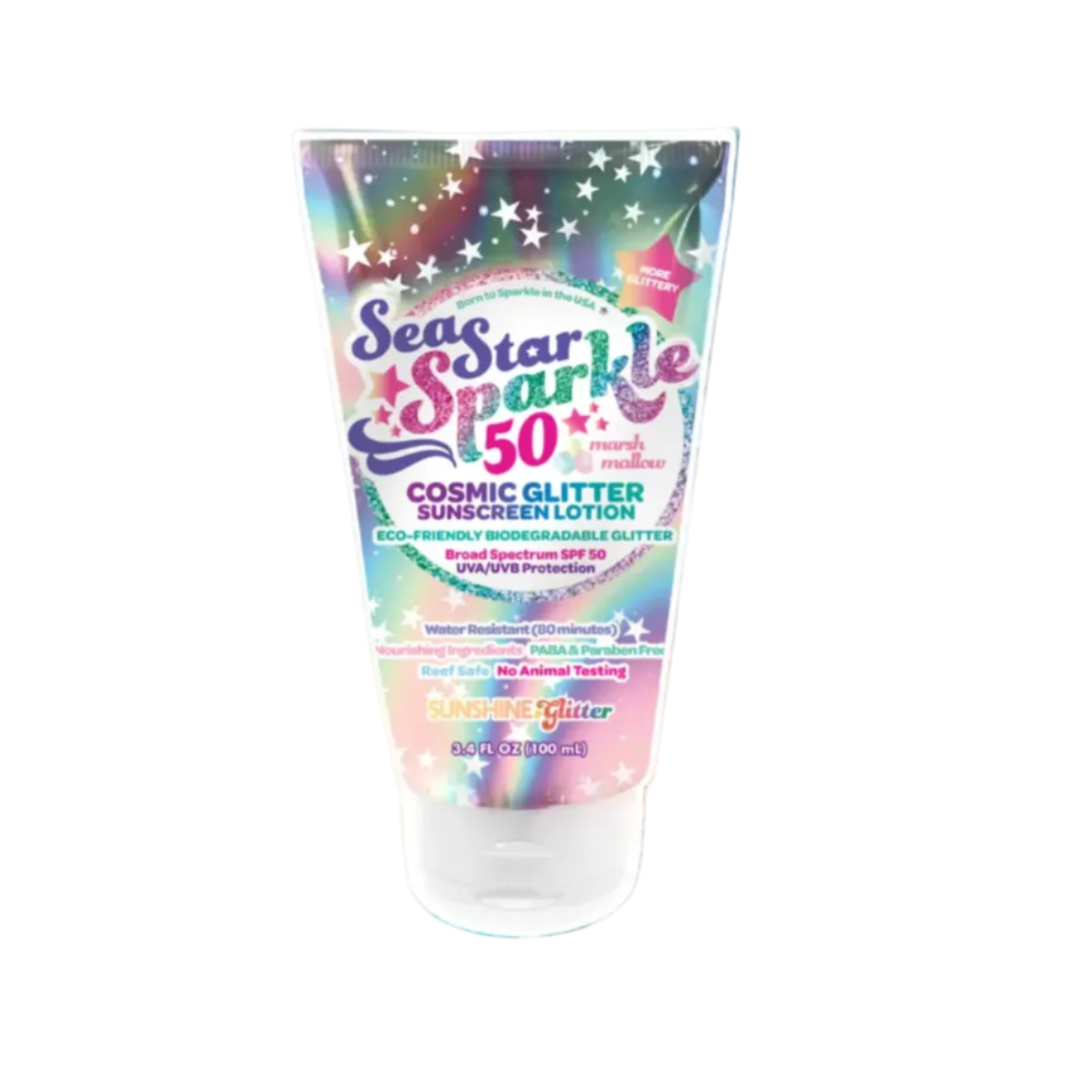 Sea Star Sparkle Mermaid SPF 50 Glitter Sunscreen - Marshmallow