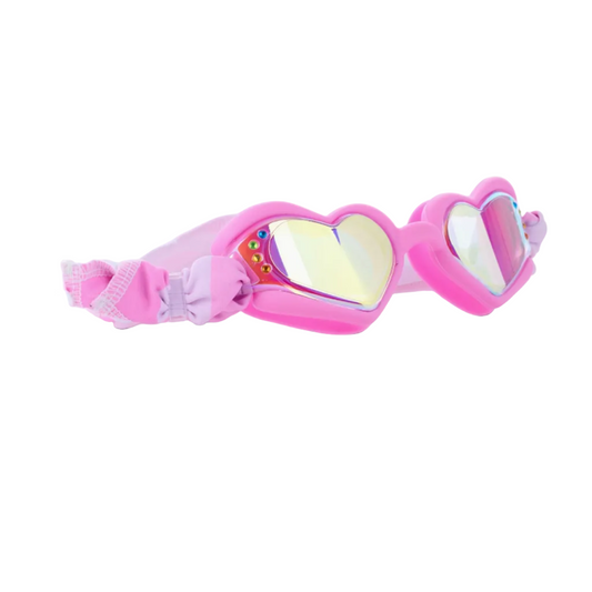 Soft Crush Fabric Strap Heart Swim Goggle Assortment