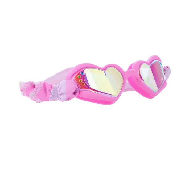 Soft Crush Fabric Strap Heart Swim Goggle Assortment