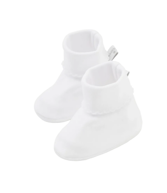 White/White Kissy Basics Booties