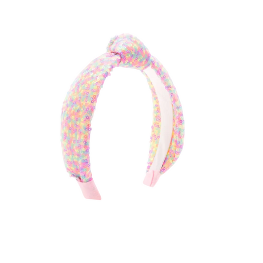 Confetti Sequin Padded Knot Headband