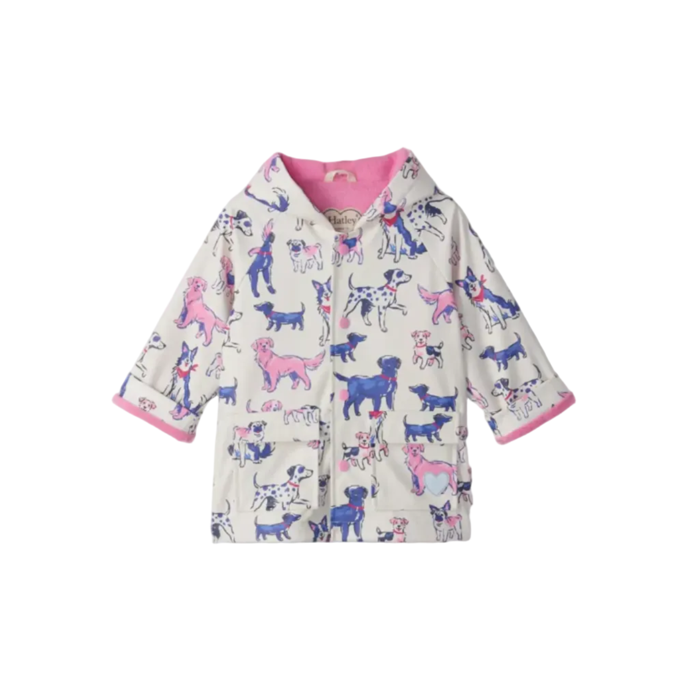 Little Pups Pink Rain Coat