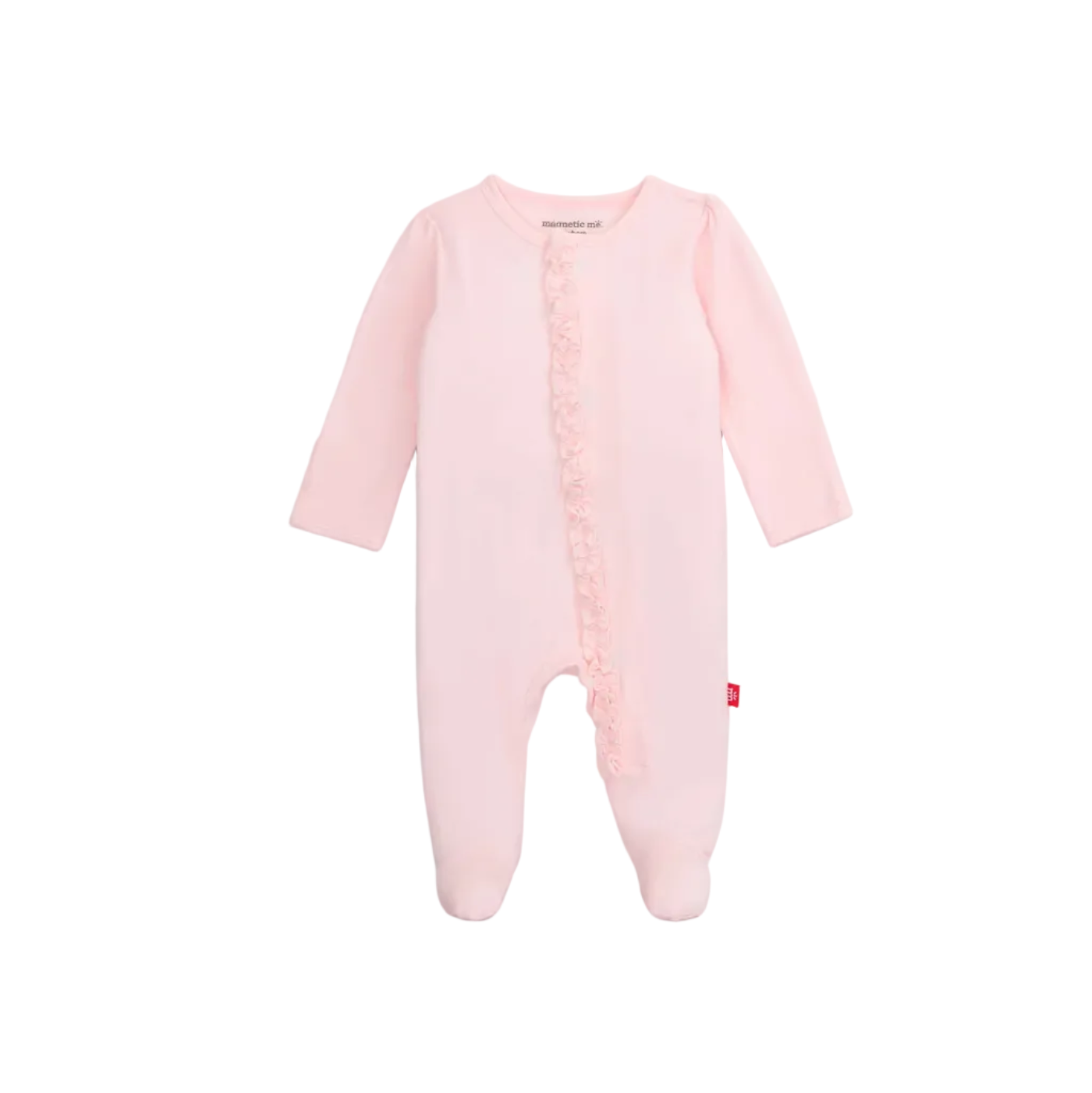 Magnetic Footie Dogwood Modal Pink Ruffle