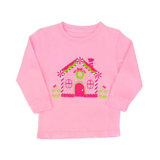 LS Pink Gingerbread House T-Shirt