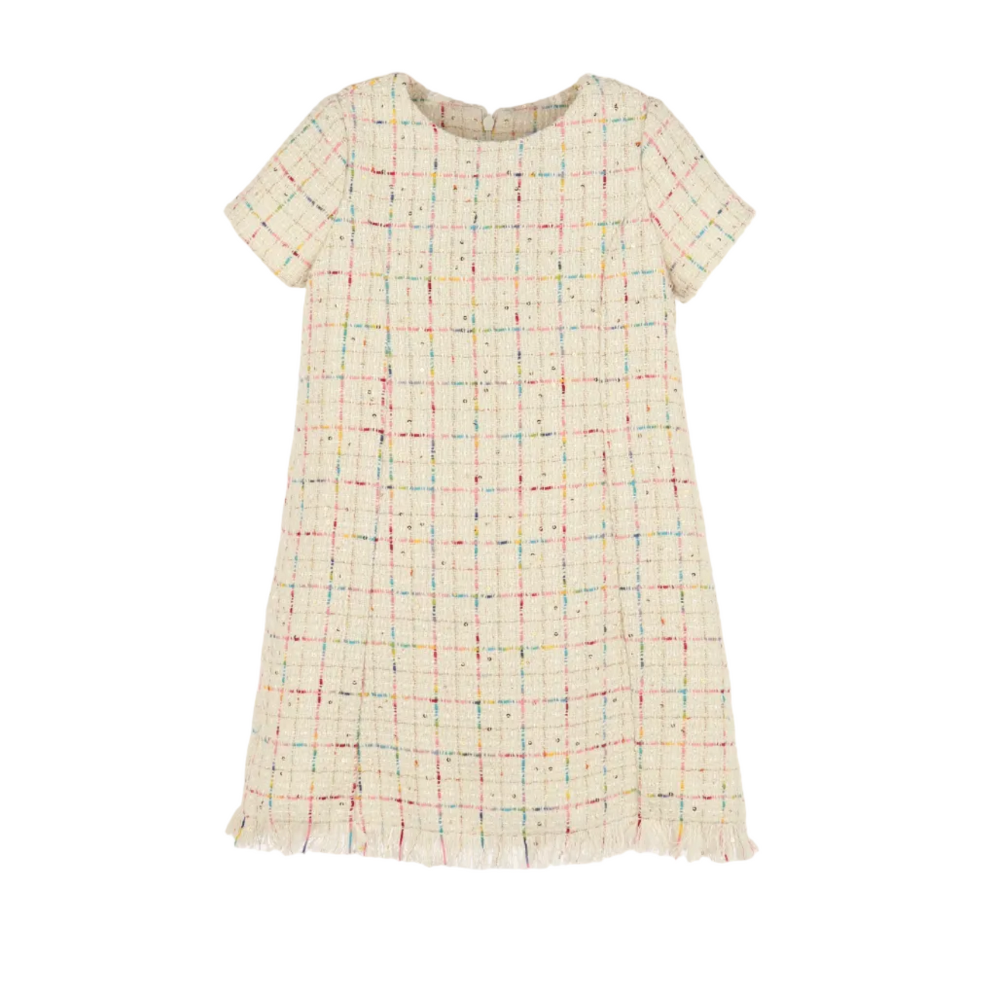 Tweed Princess Dress Ivory