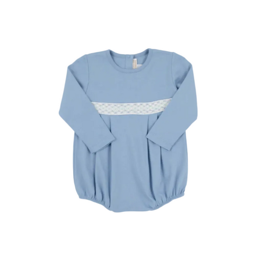 Long Sleeve Bradford Bubble Pima Barrington Blue/Worth Ave White/Old Greenwhich Green