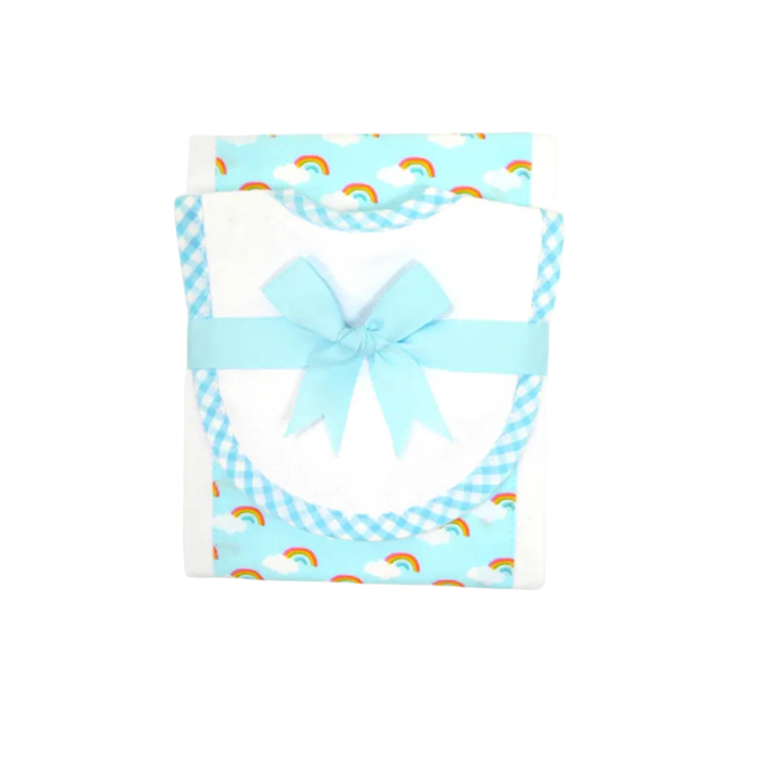 Rainbow Droller Bib & Burp Set