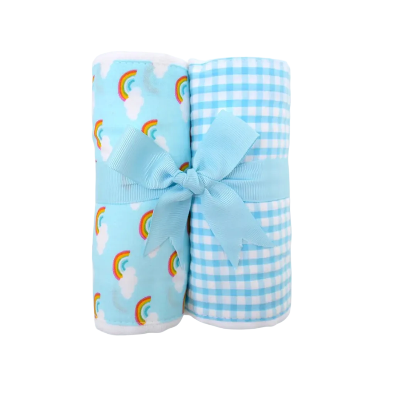 Rainbow Set Of Two Burp Cloths