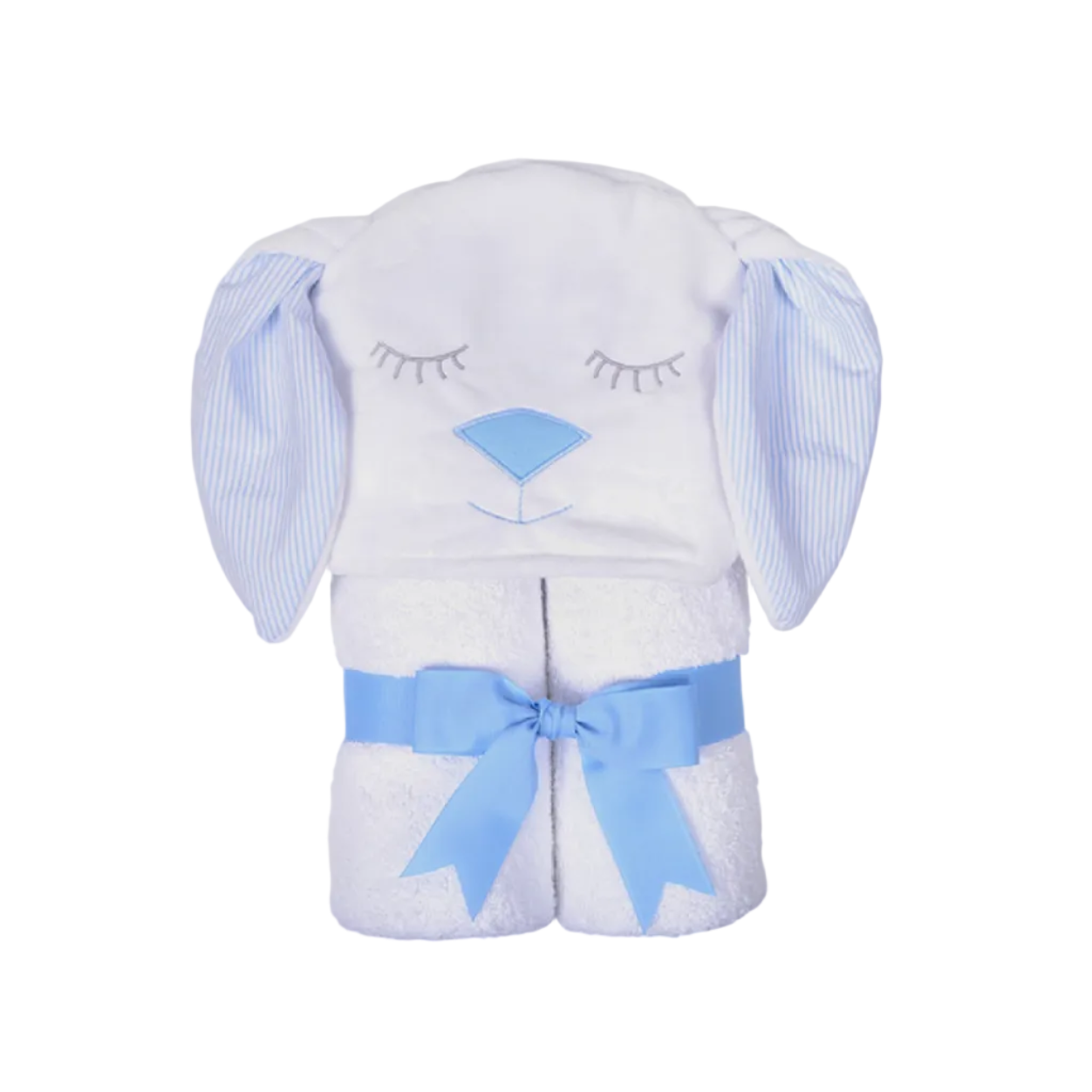 Blue Bunny Character Hooded Towel