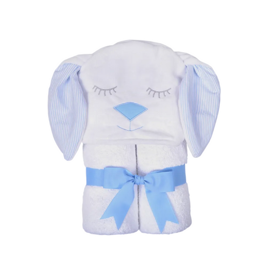 Blue Bunny Character Hooded Towel