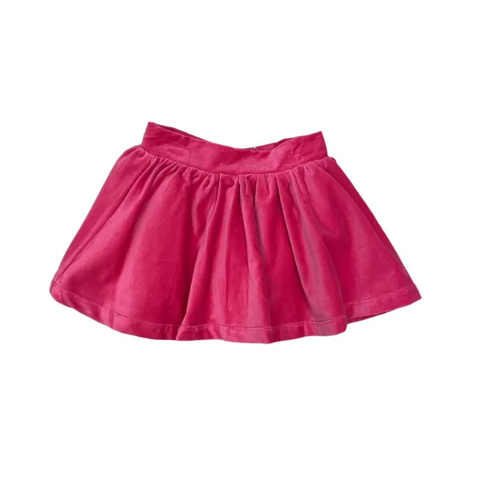Sofie Pink Velvet Skirt
