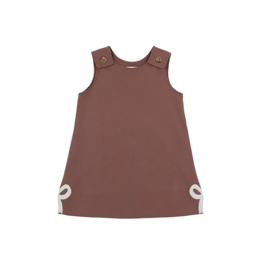 Juliet Jumper Pima Gray Bay Brown/Palmetto Pearls/Bows