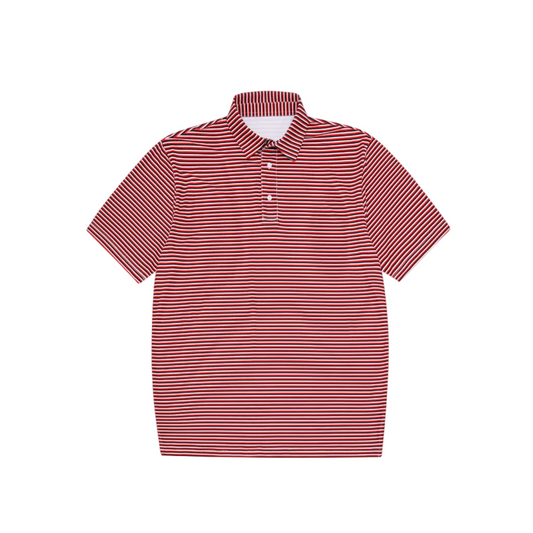 Micro Red/Black/White Polo
