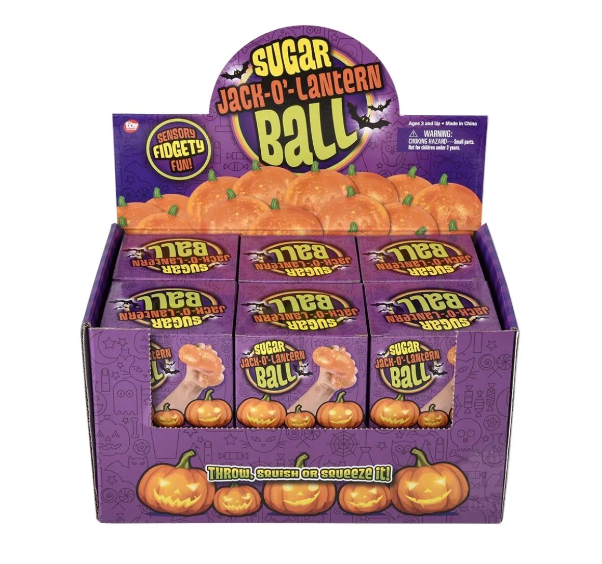 Jack O Lantern Squeeze Sugar Ball