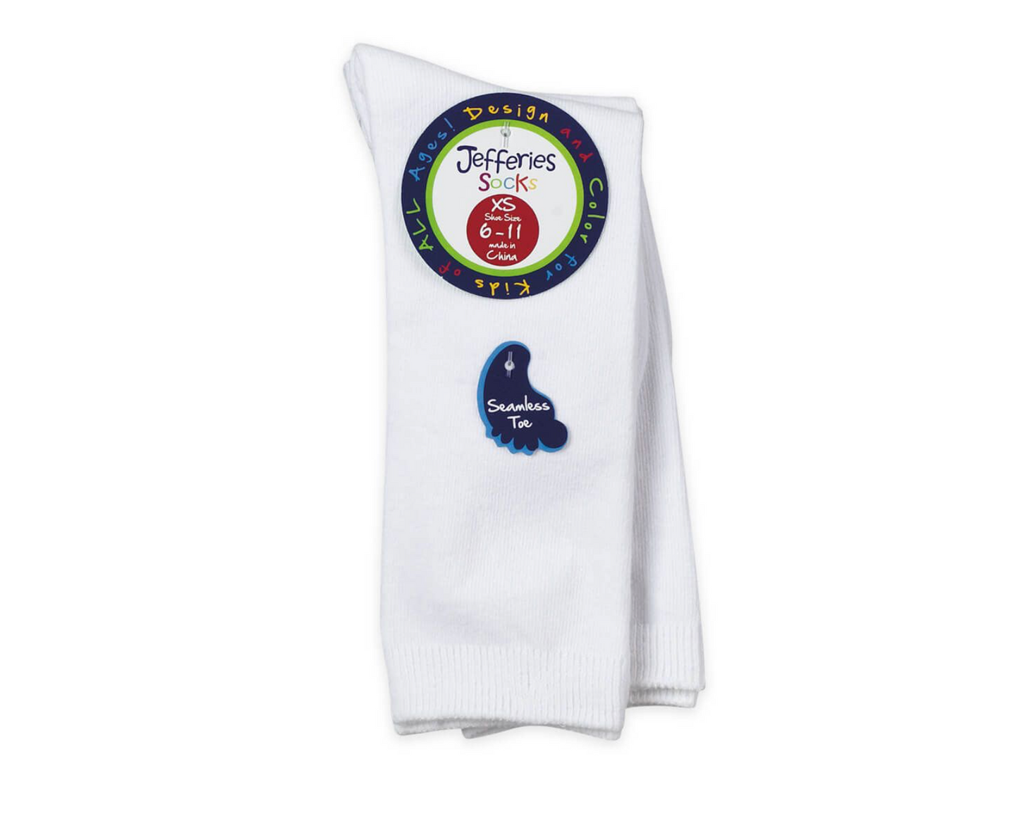 Jefferies Socks Smooth Toe Cotton Knee High Socks 2 Pair Pack