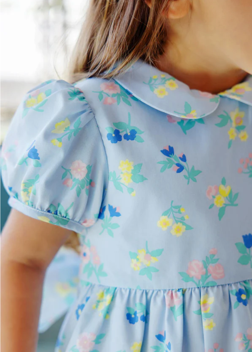 Little London Flowers Cindy Lou Sash Dress - Broadcloth