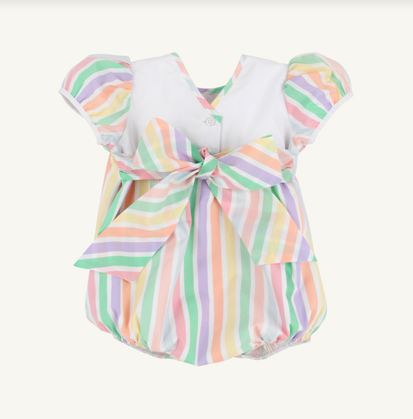 Short Sleeve Brigantine Bubble-South hampton Stripe/Worth Ave White