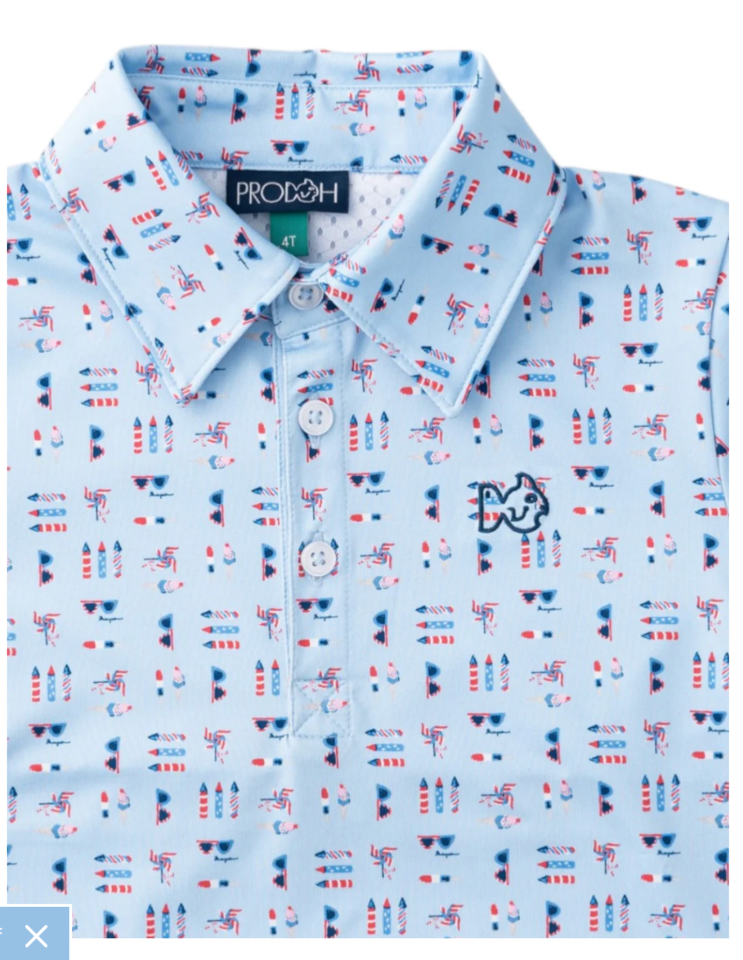 Boys' Short Sleeve Performance Polo, Windsurfer Fourth Print
