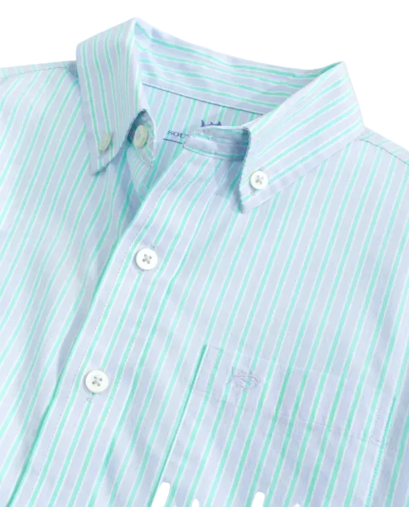 Amelia Island Stripe Charleston Sports Shirt - Ocean Channel