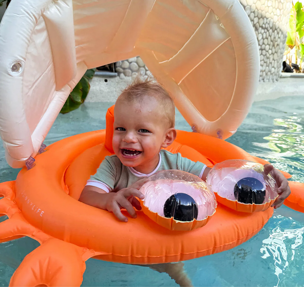 Baby Float Sonny the Sea Creature Neon Orange ￼