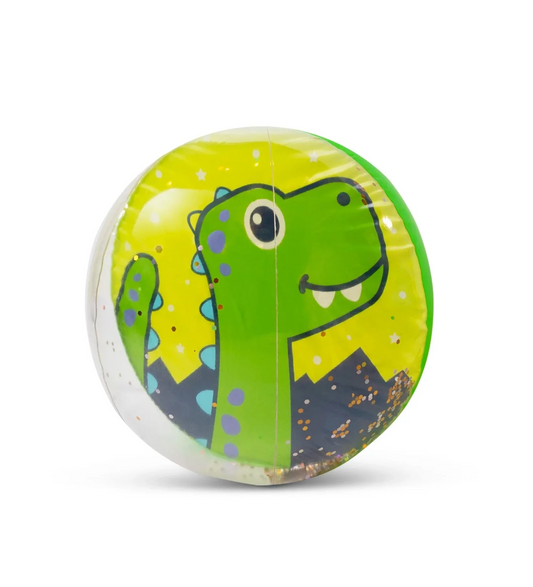 Dino Sparkly Beach Ball