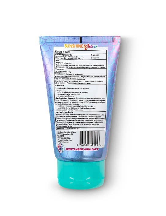 Sea Star Sparkle Mermaid SPF 50 Glitter Sunscreen - Marshmallow