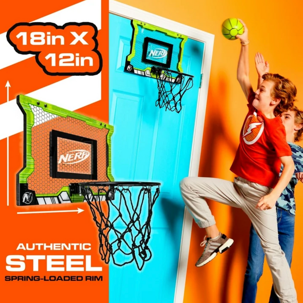 Nerf Pro Hoops Basketball Set Green