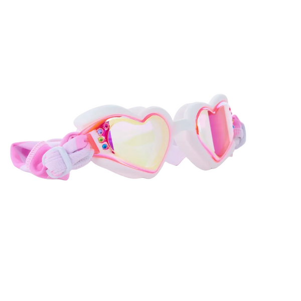 Soft Crush Fabric Strap Heart Swim Goggle Assortment