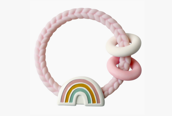 Ritzy Rattle™ Silicone Teether - Rainbow