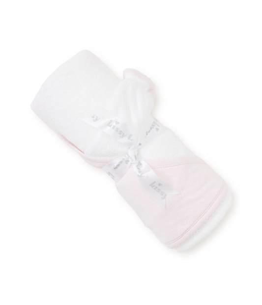 Pink/White New Kissy Dots Hooded Towel & Mitt Set