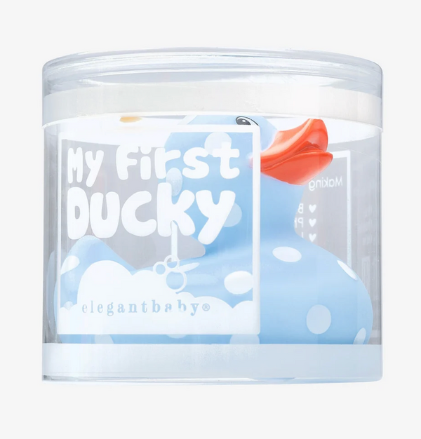 Blue Dot Rubber Duckie