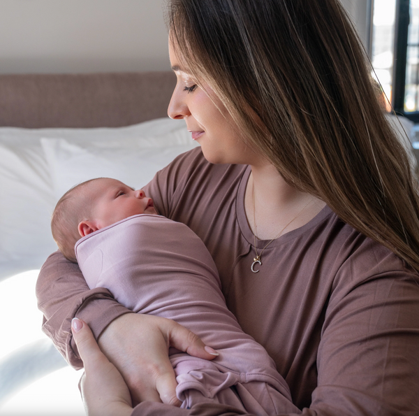 Bamboo Sleepsack Swaddle - Mauve Small