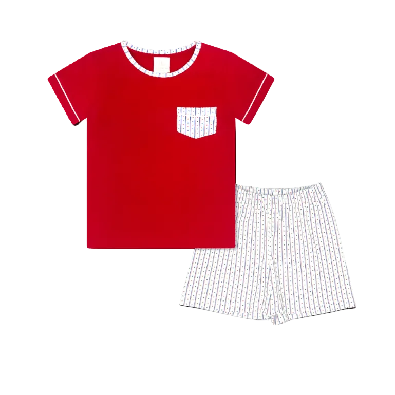 Charlie Short Set Raleigh Red All American