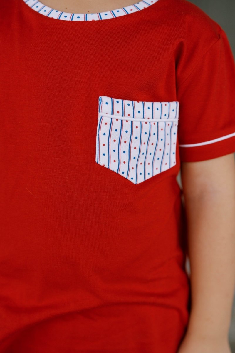 Charlie Short Set Raleigh Red All American