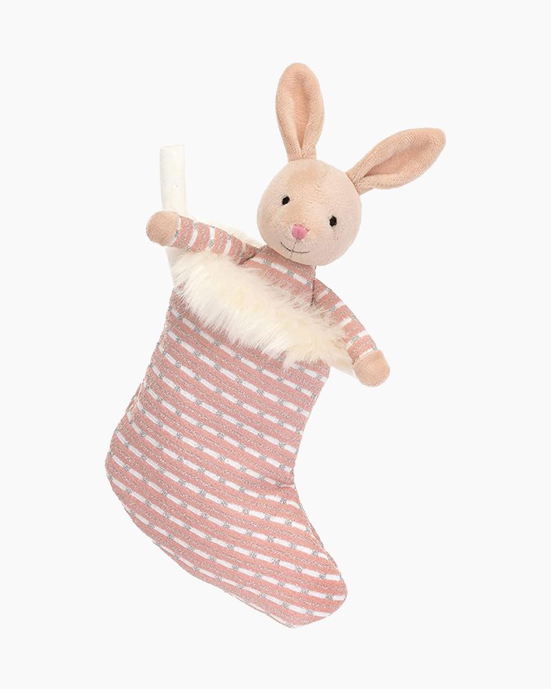 Shimmer Stocking Bunny Plush Toy