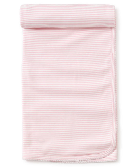 Simple Stripes Pink Blanket