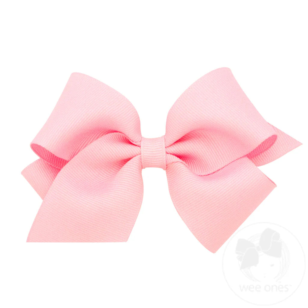 Small Classic Grosgrain Bow - Light Pink