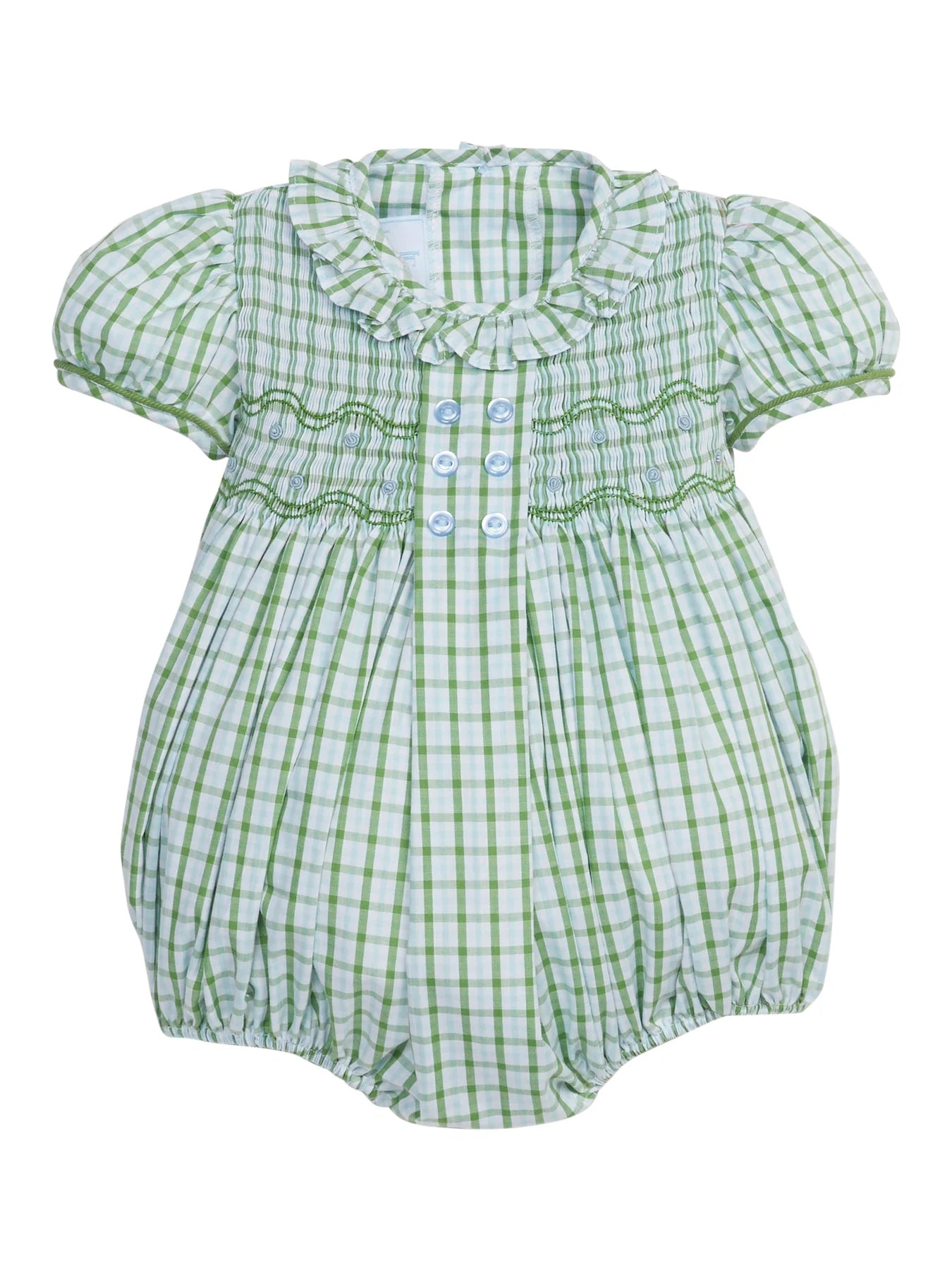 Smocked Bridget Bubble Leland Plaid