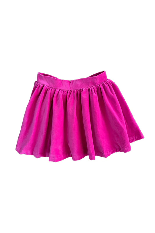 Sofie Pink Velvet Skirt