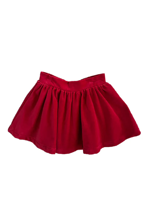 Sofie Red Velvet Skirt