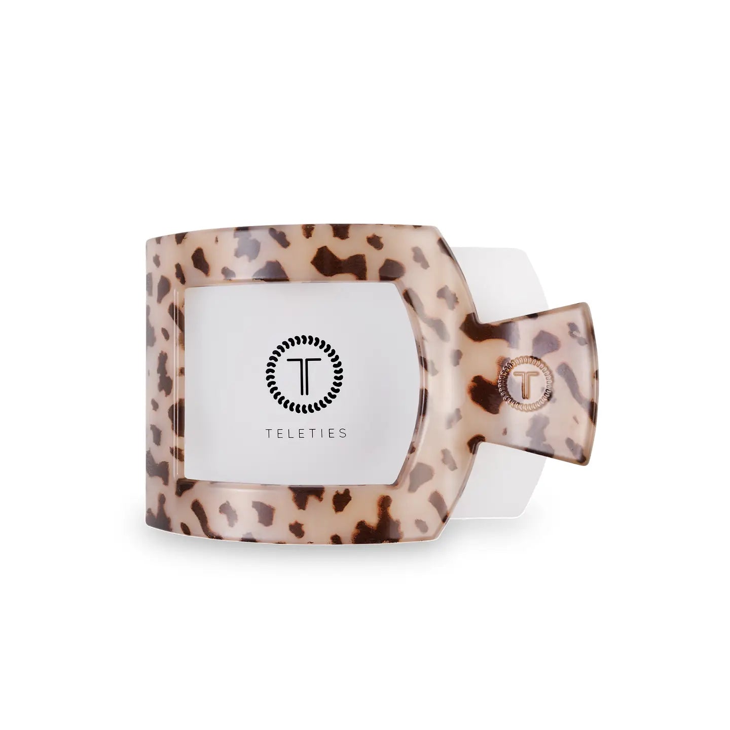 Square Flat Hair Clip | Med. | Blonde Tortoise