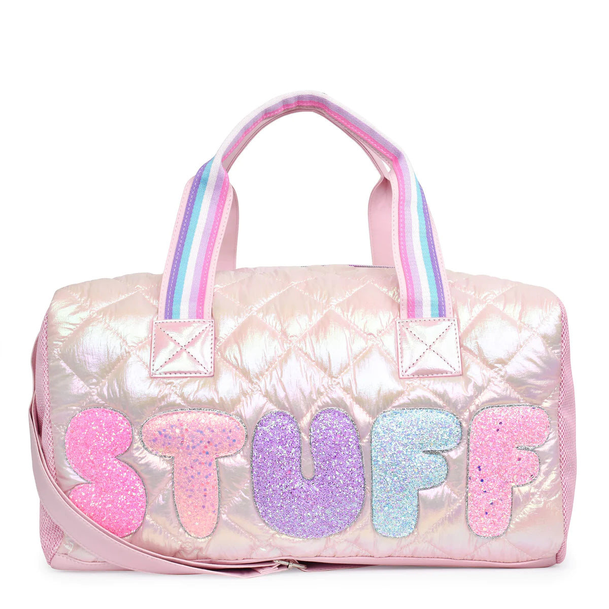 Stuff Quilted Metallic Large Duffle Bag