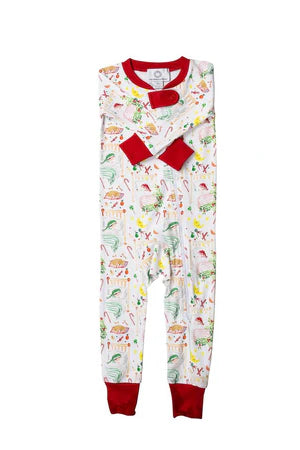 Sugarplum Footed/No Footed  Zipper Pajamas