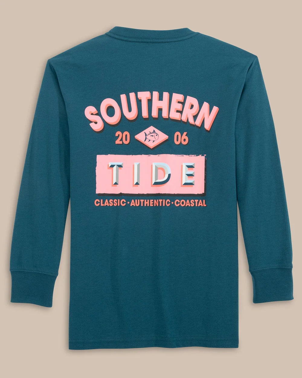 ST Dimensional Long Sleeve T-Shirt Teal Haze