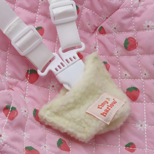 Doll Car Seat - Strawberry Picnic