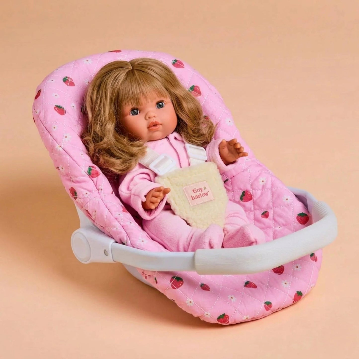 Doll Car Seat - Strawberry Picnic