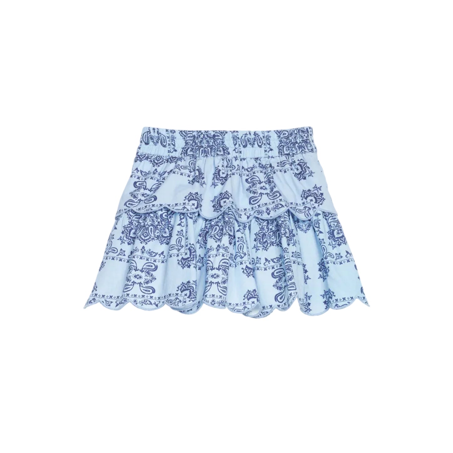 Two Tiered Skort- Boho Blue